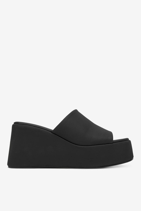 Sandale cu platforma Deezee, Negru, Negru