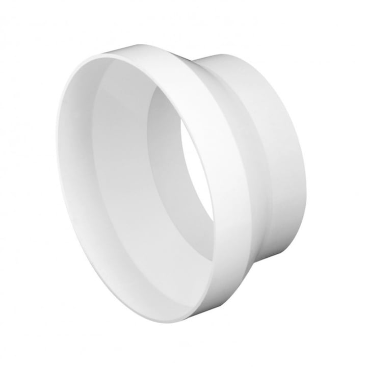 Reductie tub ventilatie, Paxton, PVC, alb, D 125 / 120 mm