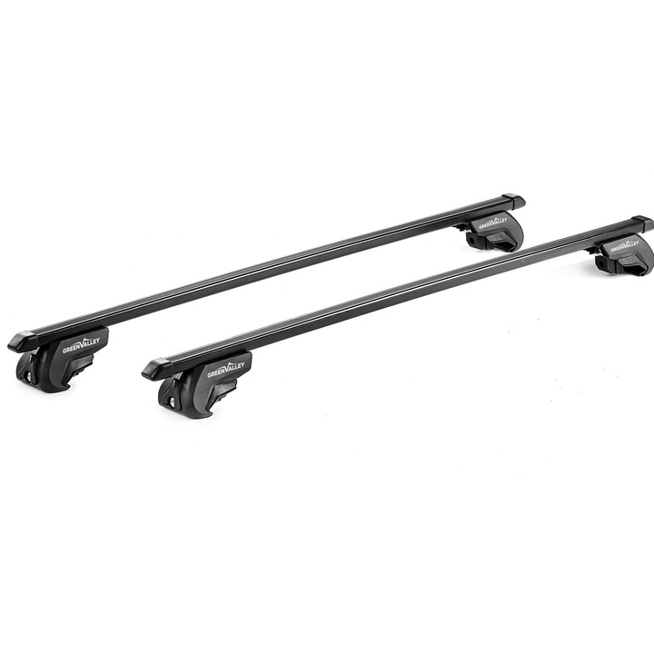 Green Valley Treck Standard acél keresztrudak CHEVROLET Spark Hatchback-hoz 2010-2016, hosszanti rudakhoz rögzíthető