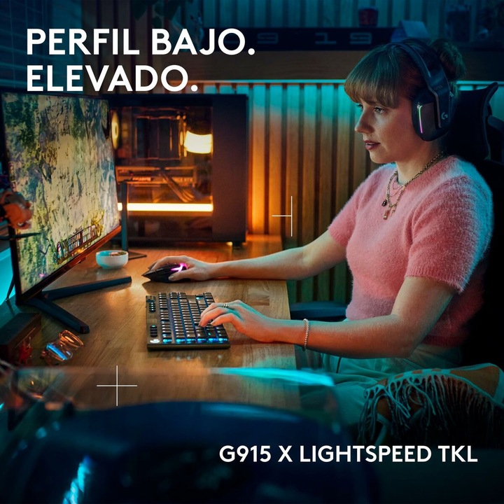 Клавиатура и мишка Logitech, 920-012723, черни
