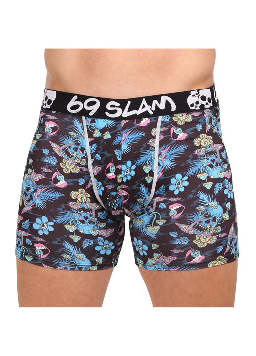 Boxeri barbati MBYSKU-PO, 69SLAM, Microfibra, Multicolor, 2XL INTL