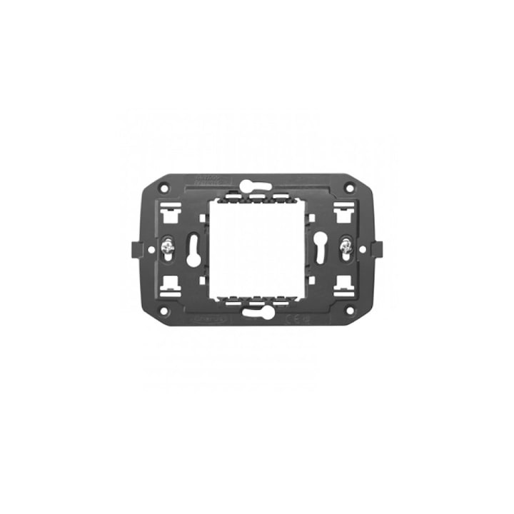 Suport pentru rama priza / intrerupator, Gewiss, Chorus GW16802-1BL, 2 module