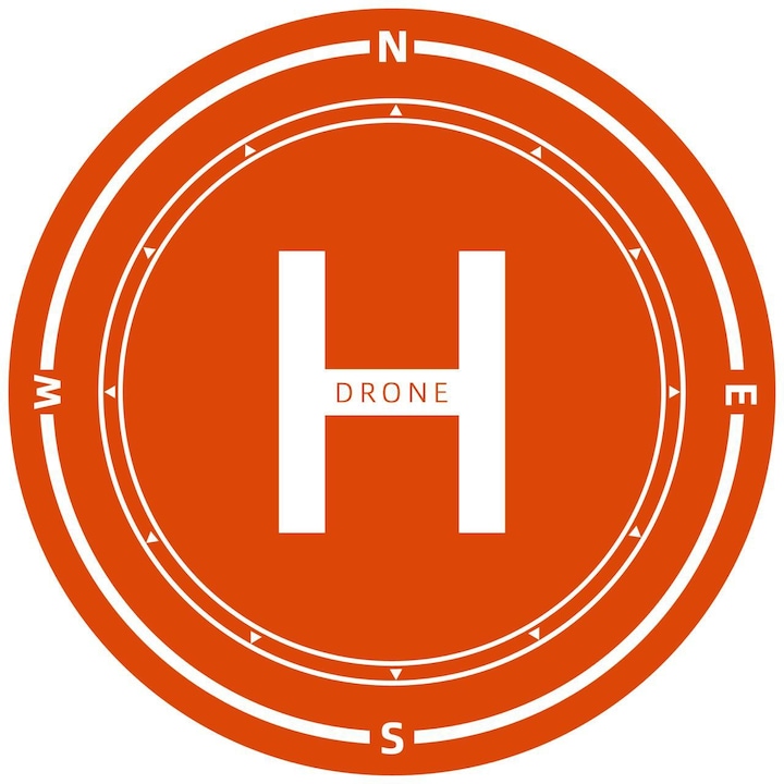 Аксесоари за дрон, площадка за кацане на дрон, 40 см, 3 мм, оранжев цвят