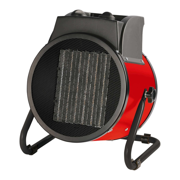 Hőlégfúvó, meleg / hideg levegő, elektromos, Paxton AE5-380R-PTC, 2 fokozat, 5 kW, termosztát, túlmelegedés elleni védelem, 300 x 235 x 345 mm, 380 V