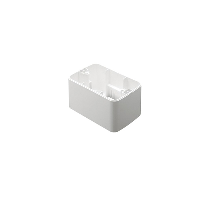 Cadru aparent pentru priza, Gewiss System Top, 4 module, alb