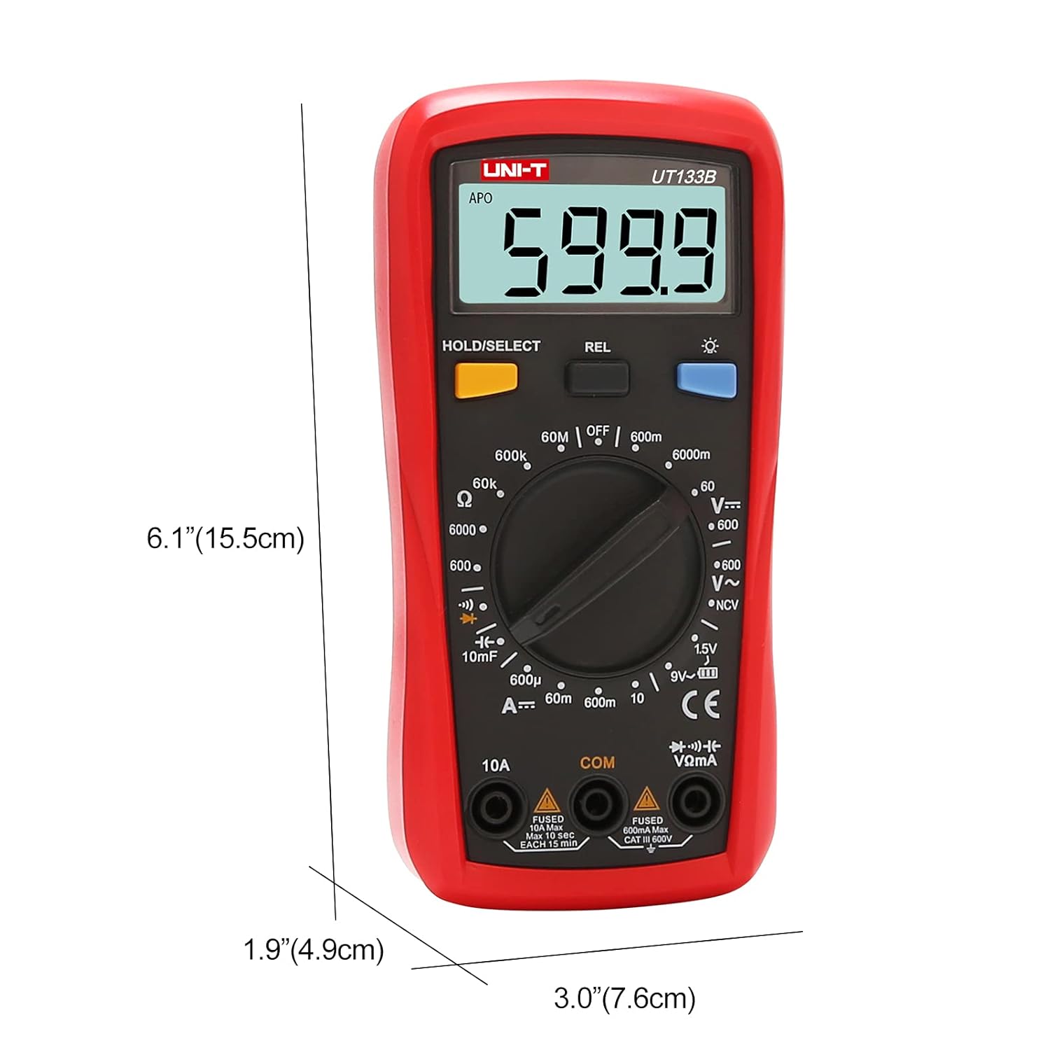 Ut133b Multimetru digital Ulisem UT133B, 6000 counts, masurare AC/DC, detectie ...