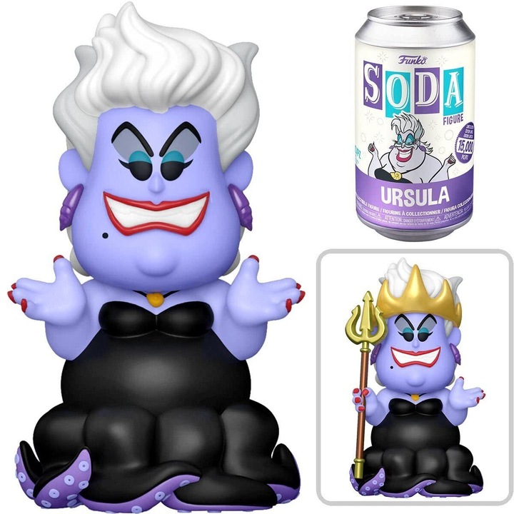 Фигурка Funko Soda Disney Малката русалка Урсула, многоцветна, 11 см, комплект 1 фигурка