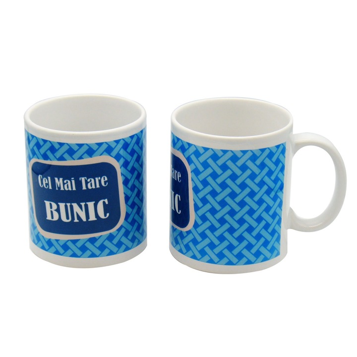 Bögre "Nagypapa legjobbja" üzenettel, kerámia, többszínű, 250 ml