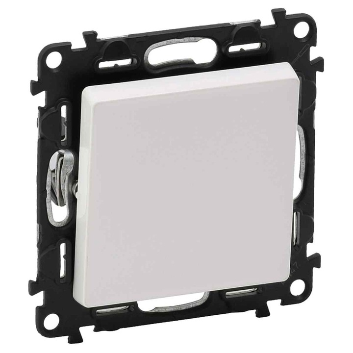 Interuptor cap scara simplu Legrand Valena Life FR 752106, incastrat, alb, 10A, 75x75x41.5mm