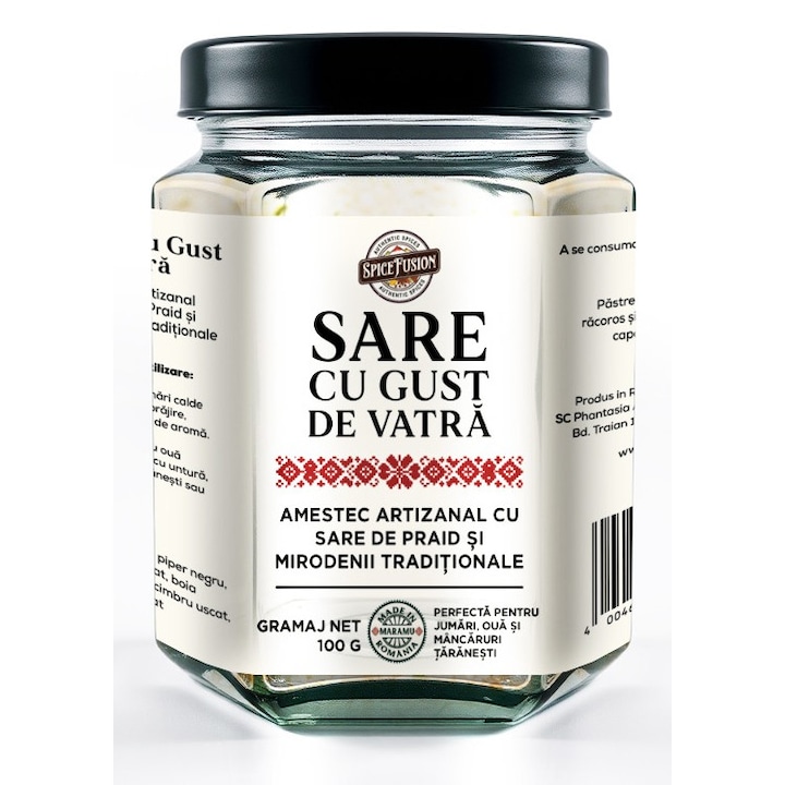 Sare cu Gust de Vatra 100gr, Sare de Praid 100% naturala, Mirodenii traditionale, Fara aditivi sau conservanti