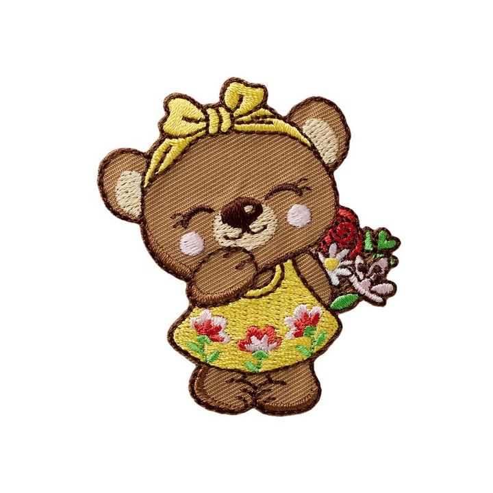 Апликация Bärin mit Blumen, Mono quick, 12171, 5.8 х 5.3 см, с лепило