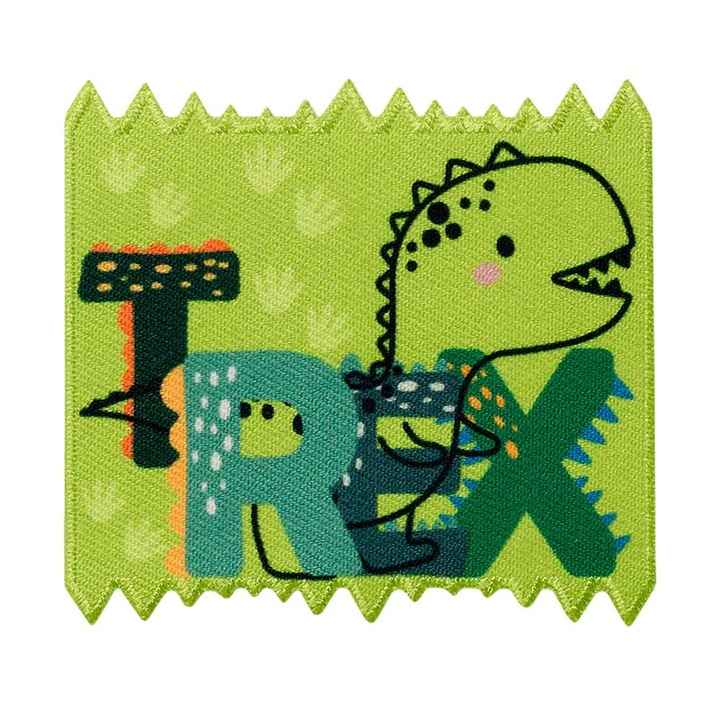 Апликация T-Rex mit Zacken, Mono quick, 12137, 6.5 х 7 см, с лепило