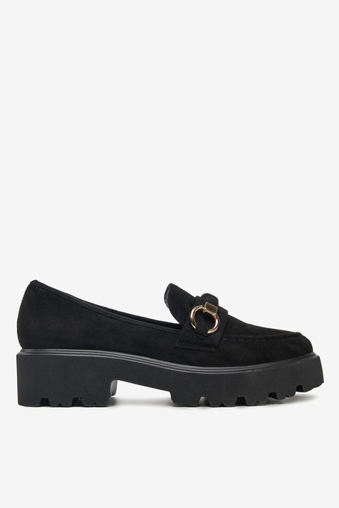 Черни мокасини Deezee,, Черен