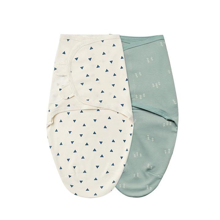 Set 2 Saci de dormit pentru bebelusi XMSJ, 100% bumbac, 0-3 luni