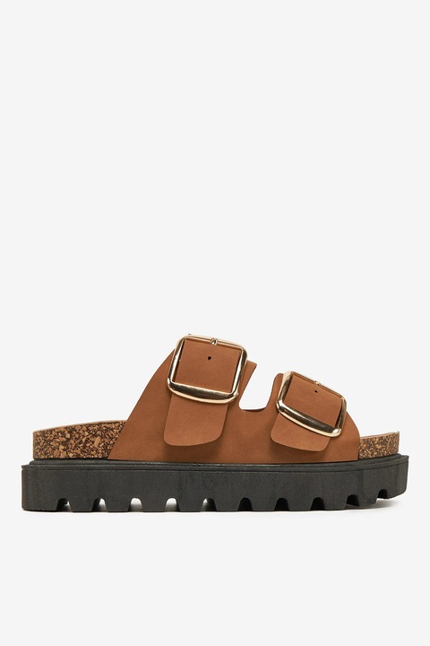 Papuci dama Deezee, Sintetic, Maro, Maro, 39