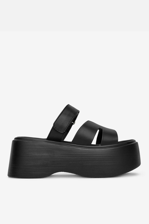 Papuci dama Deezee, Material Sintetic, Negru, 37