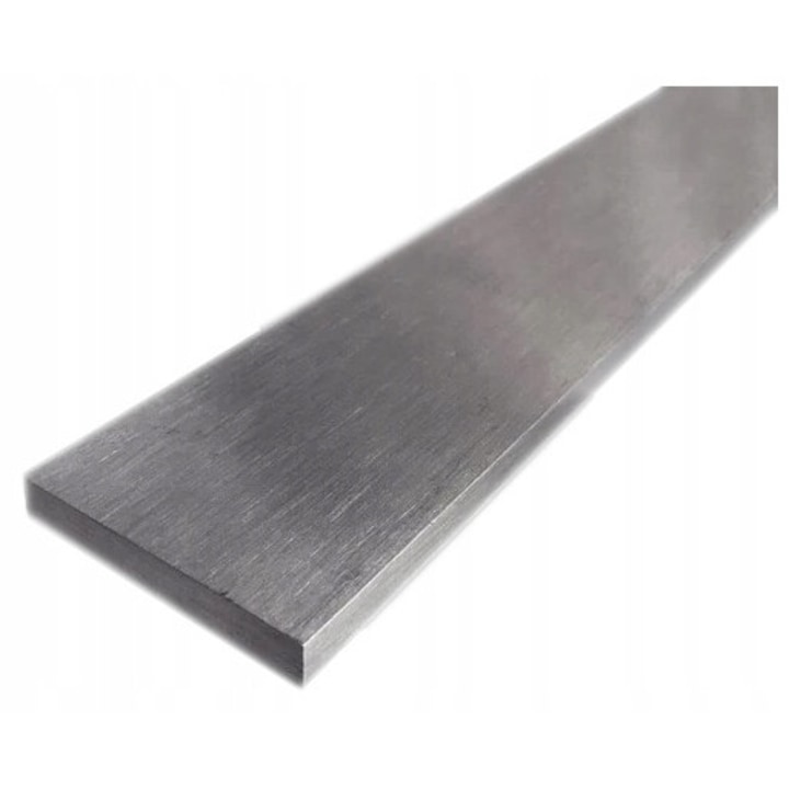 Bara plata din otel inoxidabil Mat CHYRA, 100x8mm, lungime 400mm, finisaj slefuit