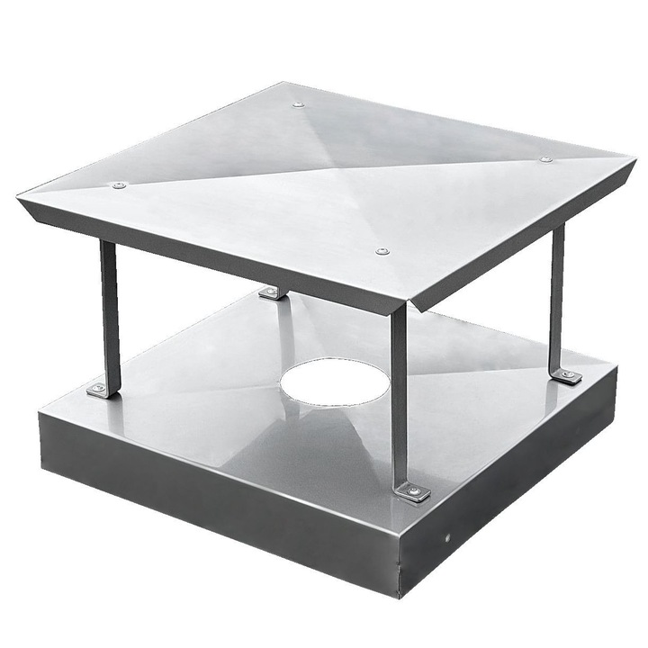Capac cos de fum MAT CHYRA, inox, 55x55 cm, rezistent la intemperii