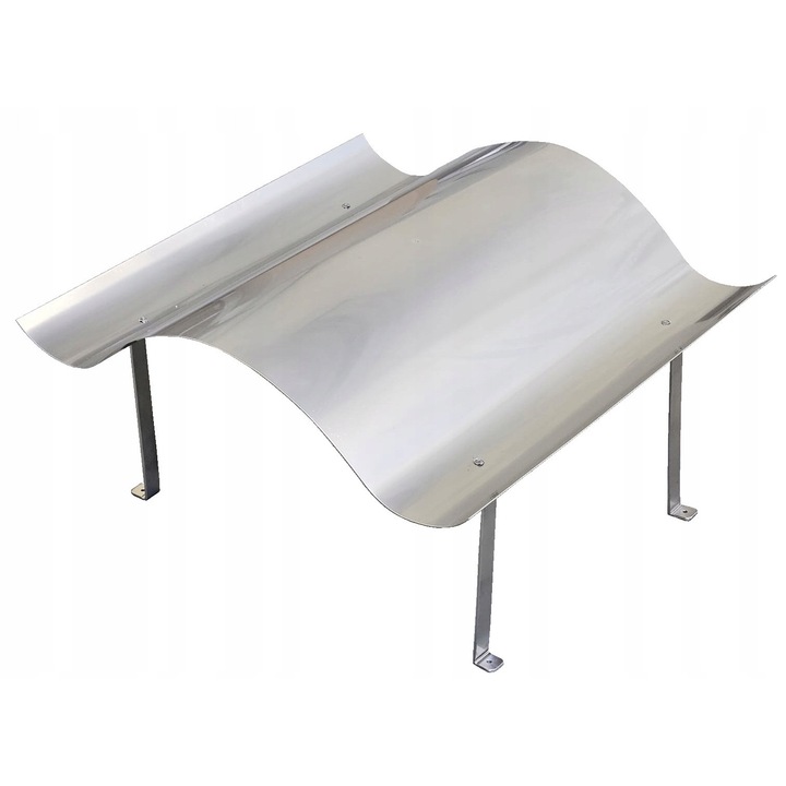 Capac pentru cos de fum, MAT CHYRA, inox, 50x80cm, grosime 0.8mm, argintiu