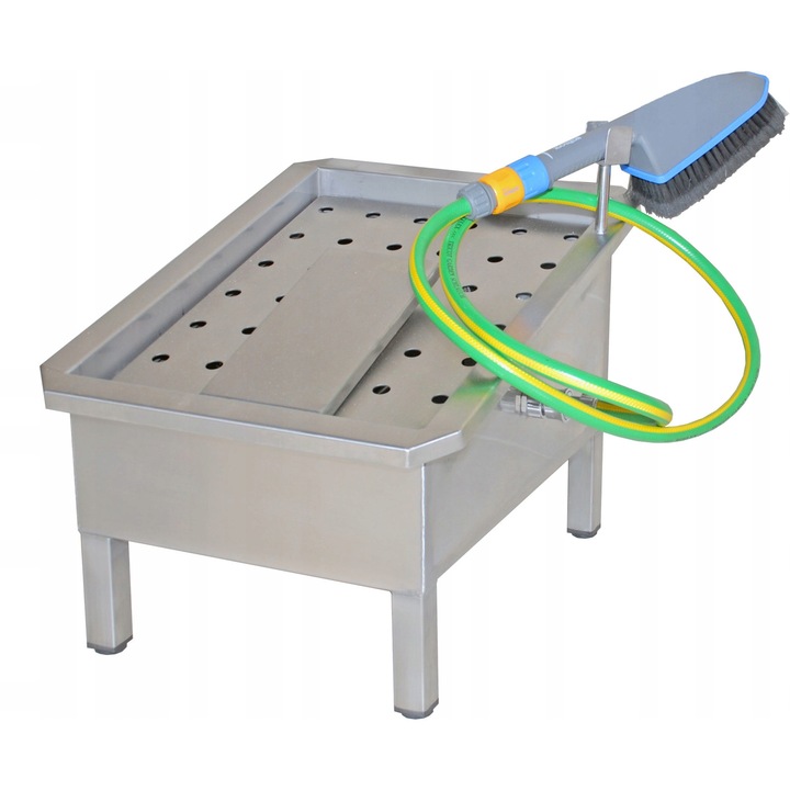 Ръчна пералня за работни обувки, MAT CHYRA, неръждаема стомана, 400x510x420 мм, регулируема височина