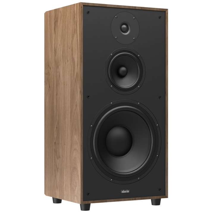 Boxe pasive de podea Indiana Line Utah 5, Sistem cu 3 cai, dual bass reflex, Walnut