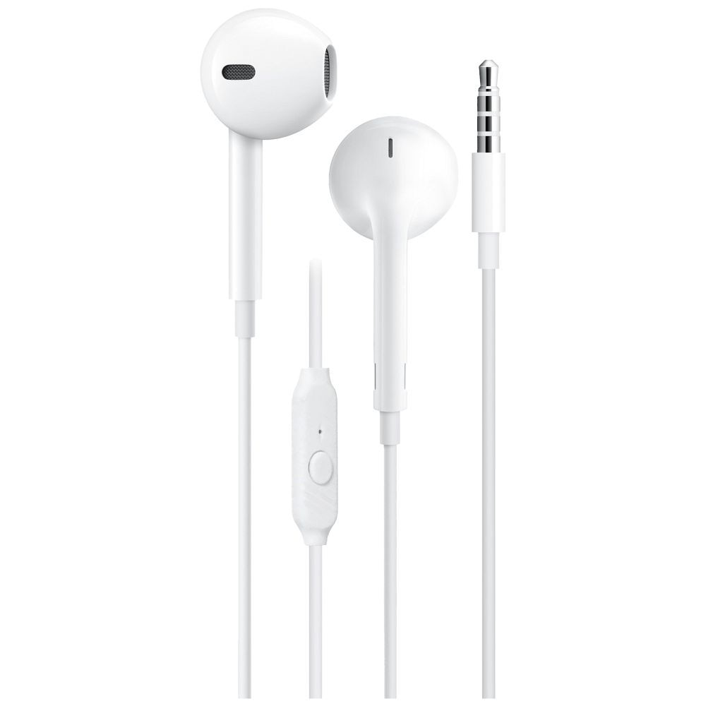 Casti in-ear cu fir Blue Star PA-E65, mufa 3, 5 mm, 1, 2 m, alb