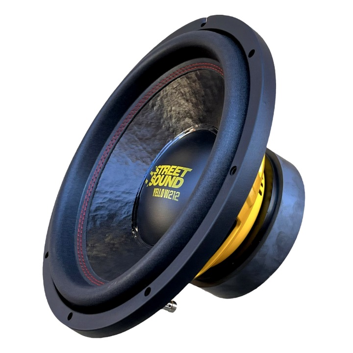 Subwoofer auto, Street Sound, Yellow Line 212, 300mm, 700W RMS, 2+2Ohm