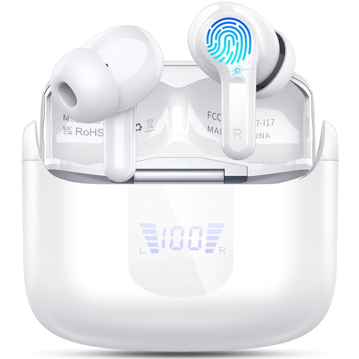 Ordtop vezeték nélküli fülhallgató, Bluetooth 5.4, zajszűrős mikrofon, IP7 védelem, többszínű