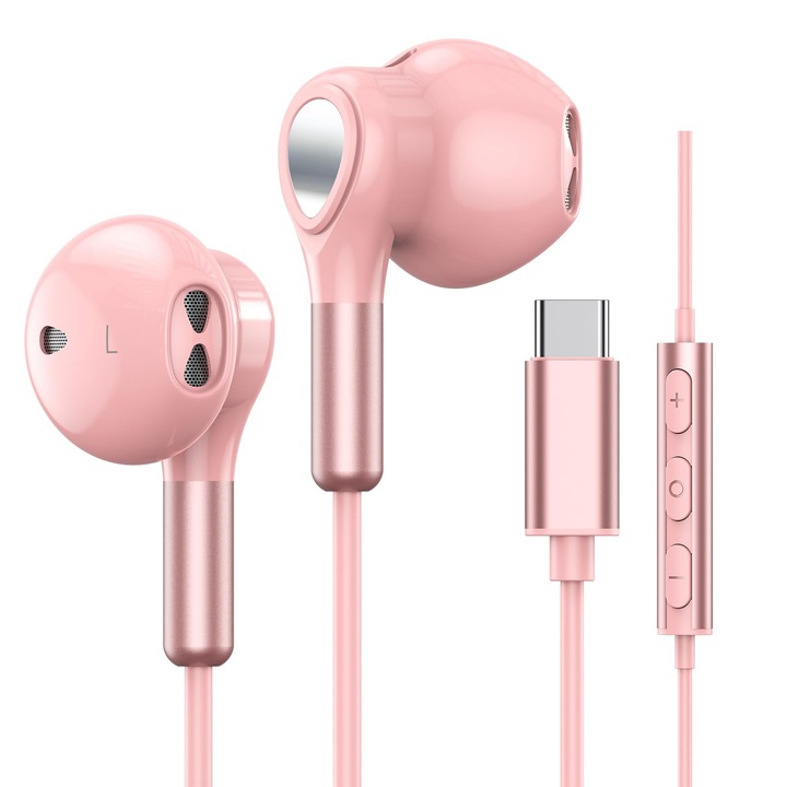 Слушалки BENEWY с USB тип C кабел, многоцветни, комплект за възрастни