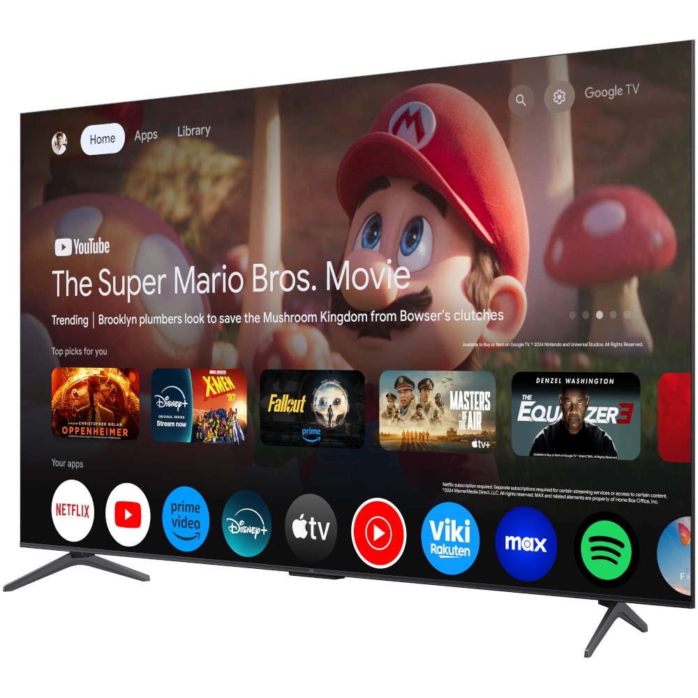 Televizor Smart Mini LED TCL 50Q6C, 50" (127 cm), 4K Ultra HD, QD-Mini LED, Google TV, HDR10+/Dolby Vision, 120/144 Hz, Negru