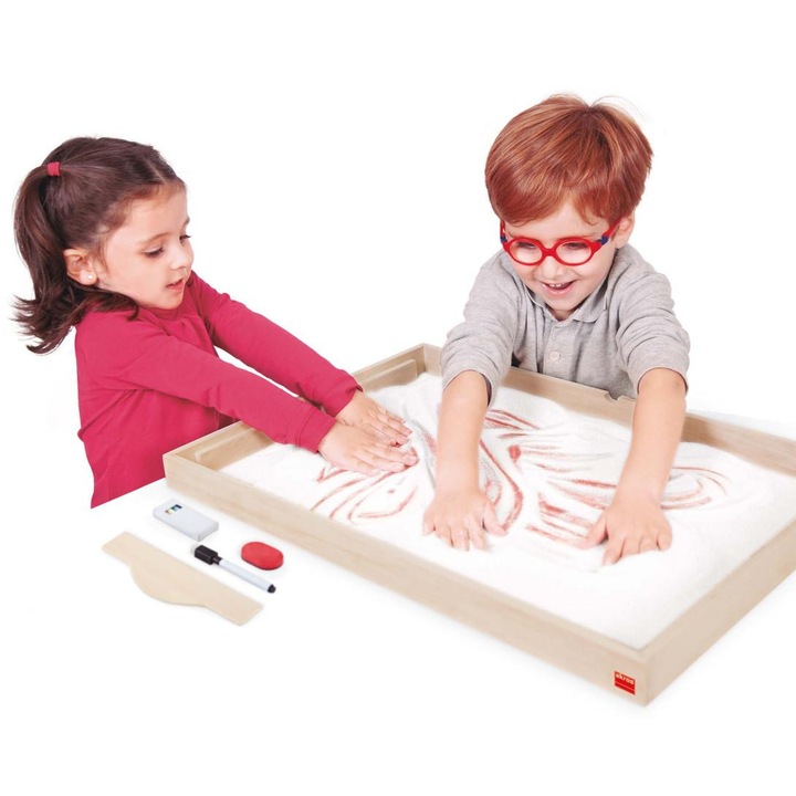 Akros, Set cutie senzoriala cu nisip pentru invatarea scrisului, XL