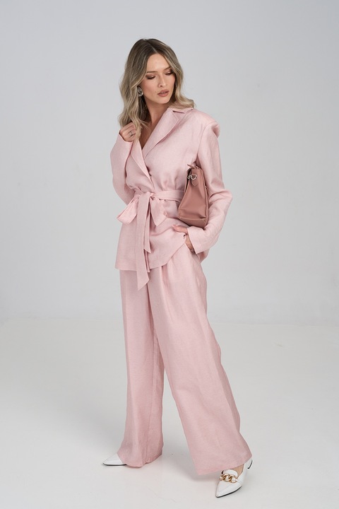 Couture de Marie, Sacou lejer din amestec de in, Roz pastel