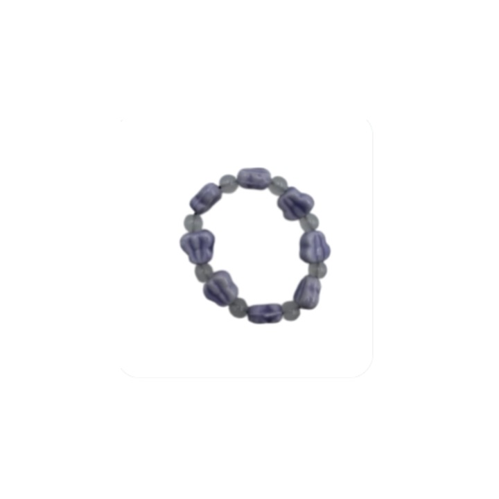 Bratara ceramica, wofily, tema lavanda, violet