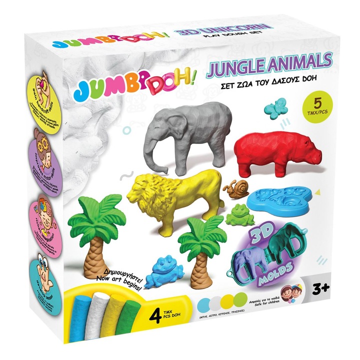 DOH Set Plastilina Creez Animale din Jungla