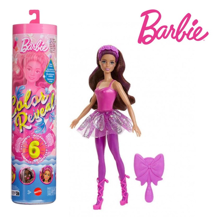 Papusa Barbie Color Reveal Balerine - Mattel
