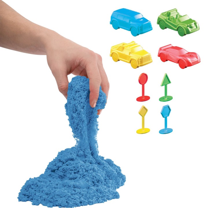 Кинетичен пясък с форми на превозни средства