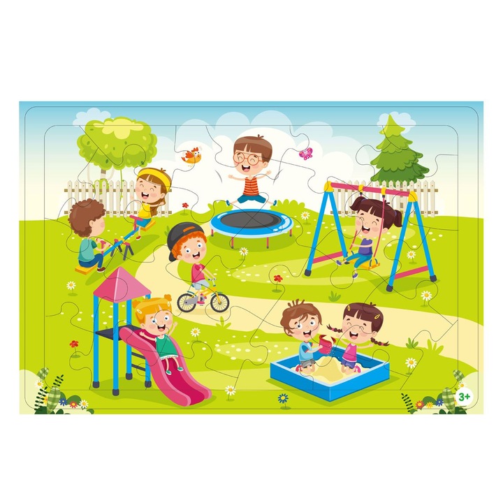 Puzzle Spatiu de Joaca pentru Copii (24 de piese)