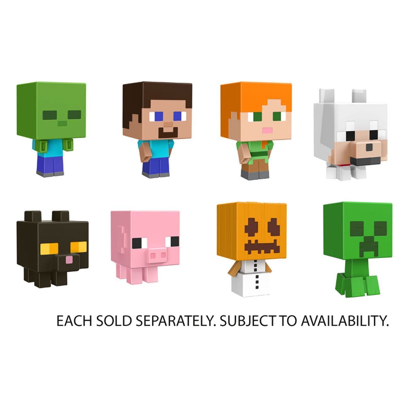 マイクラ Minecraft Mob Head Mini ネザーセット Minecraft Toys | Mob Head Mini Set with 4 Figures and Accessories