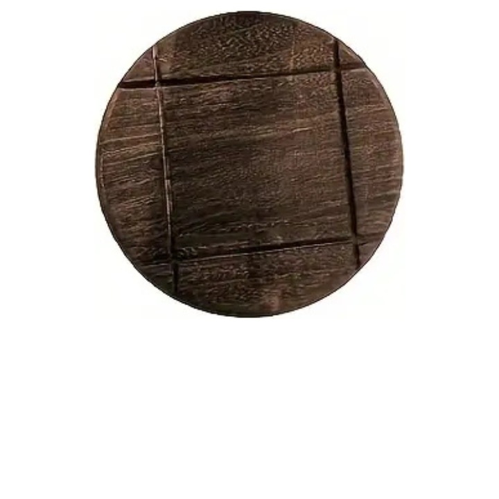 Suport din lemn natural pentru vase fierbinti, Protectie eleganta pentru blaturi si mese, rotund 27 cm