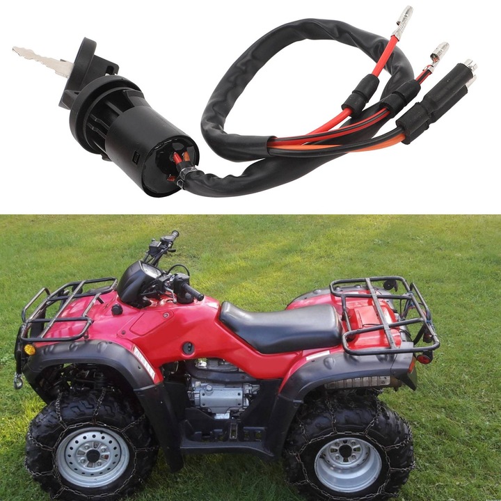 Ключ за запалване за Fourtrax 4x4 1990-2000, 35100-HM5-671, 35010-HC4-670, Директна подмяна