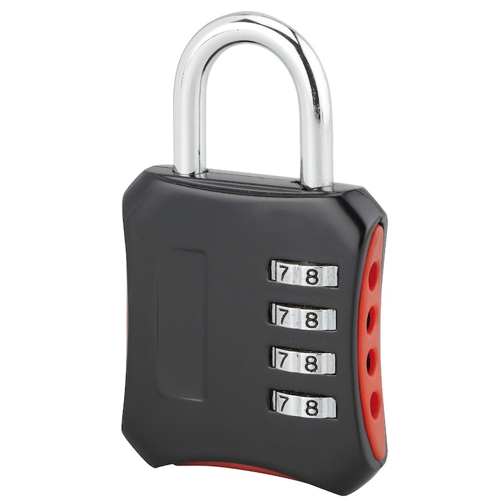 Lacat cu cifru Baggy, otel, 51 mm