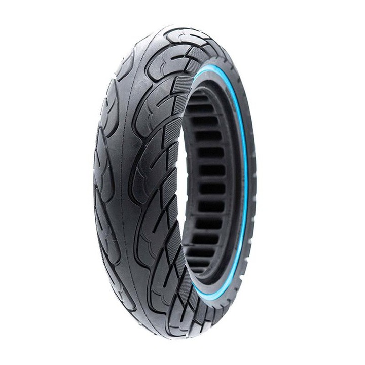 Cauciuc plin, trotineta electrica Nedong 10x2.5-6.1/B34, negru cu linie albastra, Motorevolution