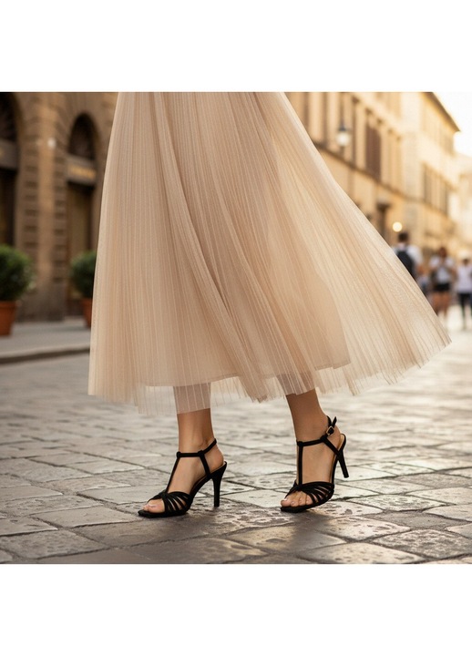 Sandale elegante cu toc MU-5negru 118022, Negru
