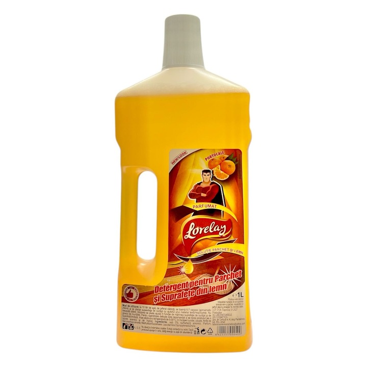 Lorelay detergent pentru parchet si lemn cu portocale-1l