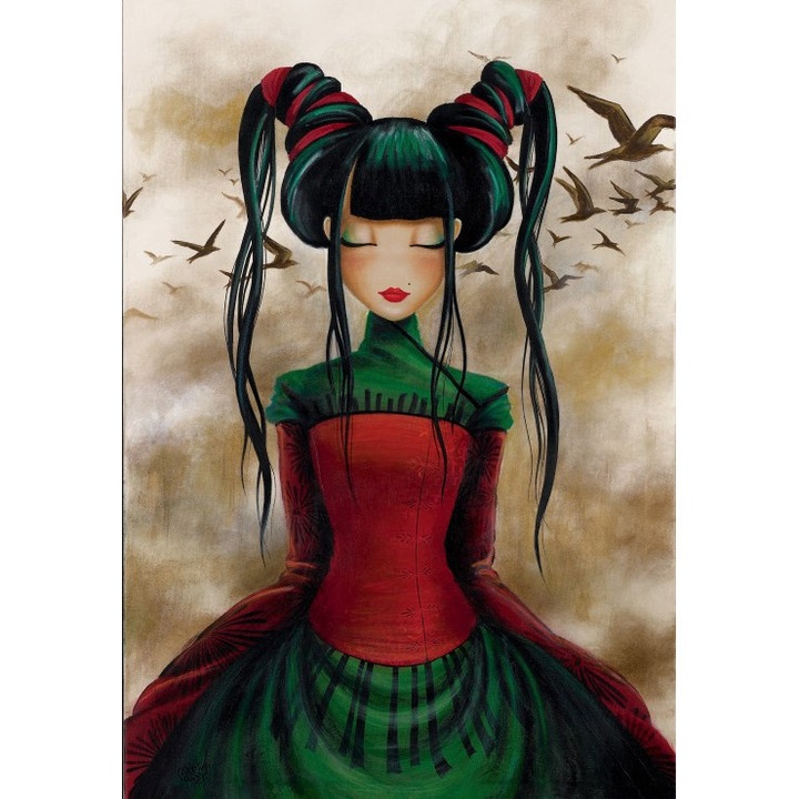 Puzzle 1000 piese Grafika - Misstigri: The Crows (Grafika-F-32565)