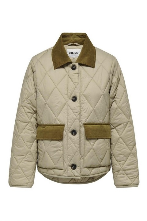 Geaca matlasata Valentina, Crem, Only, Marimea M 38 EU