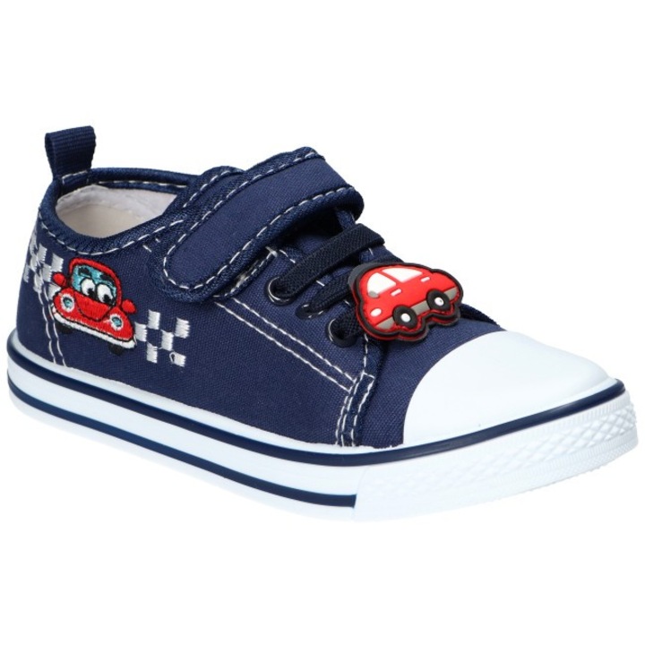 Детски маратонки, American Club, Ten166, стелка от естествена кожа, Тъмносин