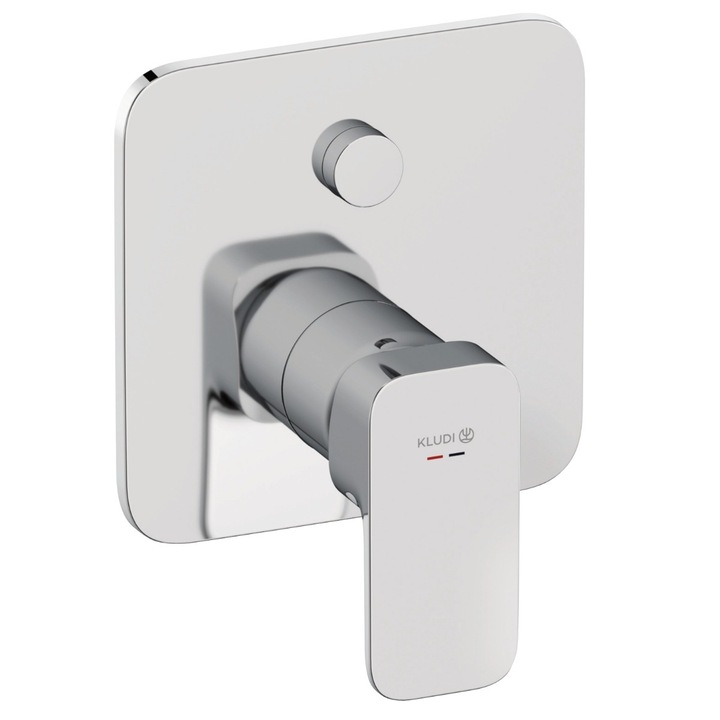 Baterie baie pentru cada / dus, Kludi Renon 427590575, montaj incastrat, monocomanda, finisaj cromat