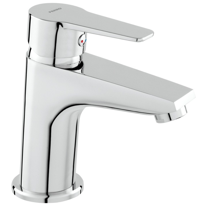 Baterie baie pentru lavoar, Ferro Rennto BNT2, montaj stativ, monocomanda, finisaj cromat