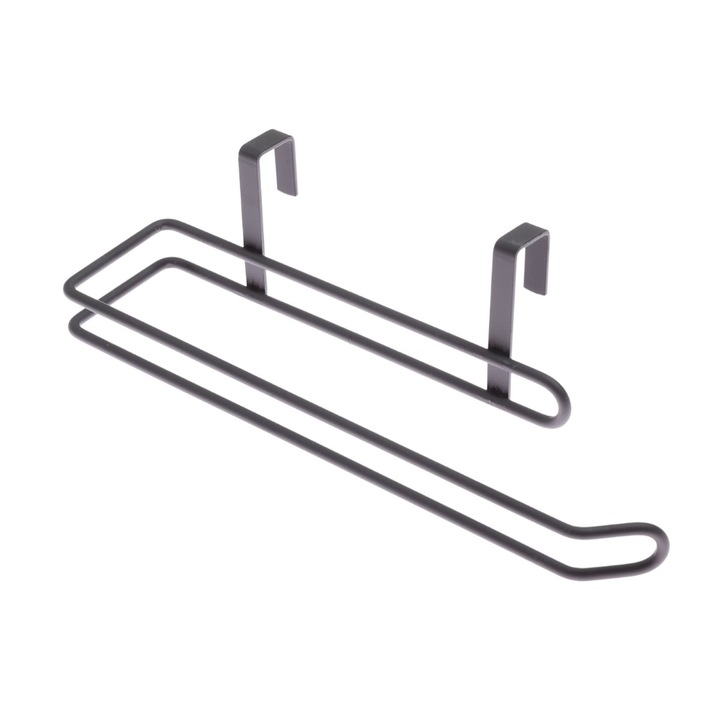 Suport cani SF272B, metal, negru, suspendat, 26 x 6.5 cm